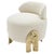 White Kahy Wild White Fabric Bench by Maeve For Sale - Image 8 of 8