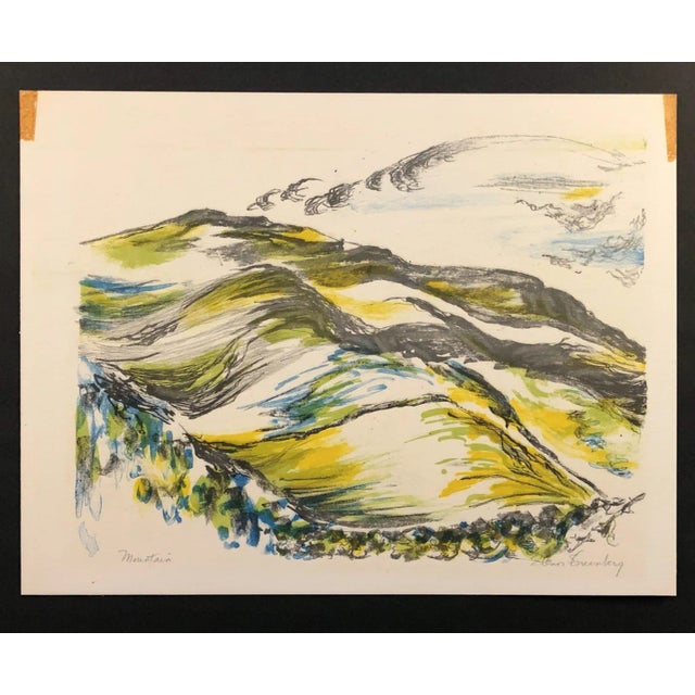 1963 Eleanor Greenberg Landscape Lithograph For Sale - Image 4 of 5