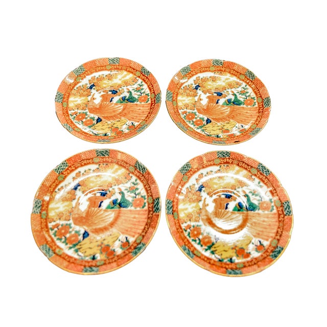 Mid 20th Century Arita Imari Peacock China Set, Full Service for Four, 24 Pieces For Sale - Image 13 of 18