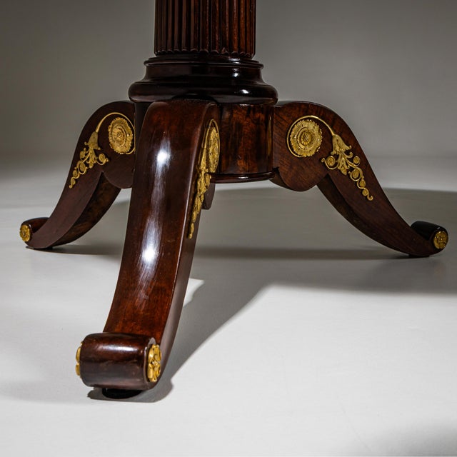 Restauration Guéridon with Black Stone Top, France, 1830 For Sale - Image 6 of 8