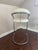 Thonet 1980s Bauhaus White Vinyl & Chrome Model Ss33 Cantilever Barstool by Anton Lorenz for Thonet For Sale - Image 4 of 7