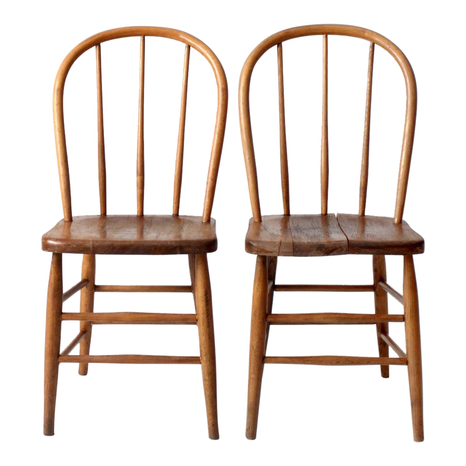 Vintage Spindle Back Dining Chairs | Chairish