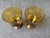Vintage Mid-Century Modern Amber Brown Glass Denby Avanti Goblets a Pair For Sale In New York - Image 6 of 9