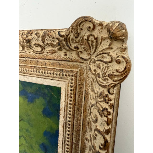 Early 20th Century Original William H. Eppens Wh Floral Landscape Framed Oil Painting For Sale - Image 4 of 11