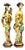 Large Vintage Chinoiserie Sculptural Figures in Resin, 1970s, Set of 2 For Sale