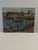 Vintage Signed Maritime Habor Oil Painting Harbor Scene With a Boat For Sale - Image 12 of 12