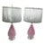 Vintage Murano Glass Lamps With Lucite Bases For Sale