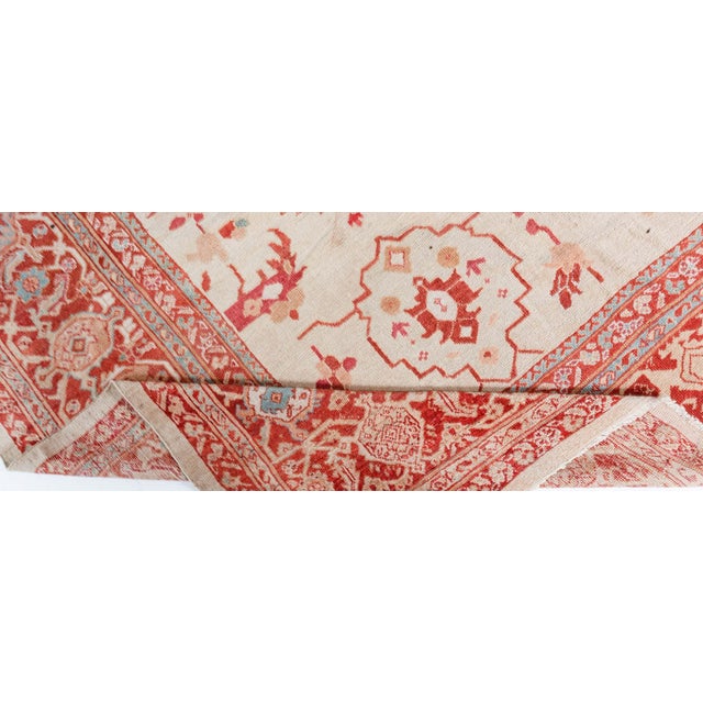 1920s Authentic Persian Sultanabad Rug in Beige, Brown, Green, Red For Sale - Image 5 of 8