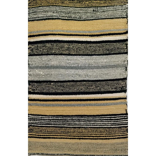 Vintage Native American Navajo Rug, Banded Stripes Pattern, Southwest Tribal Art, 2x3 For Sale - Image 10 of 15