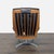 Black Vintage Heywood-Wakefield Mid Century Modern Black Leather Lounge Chair & Ottoman For Sale - Image 8 of 18