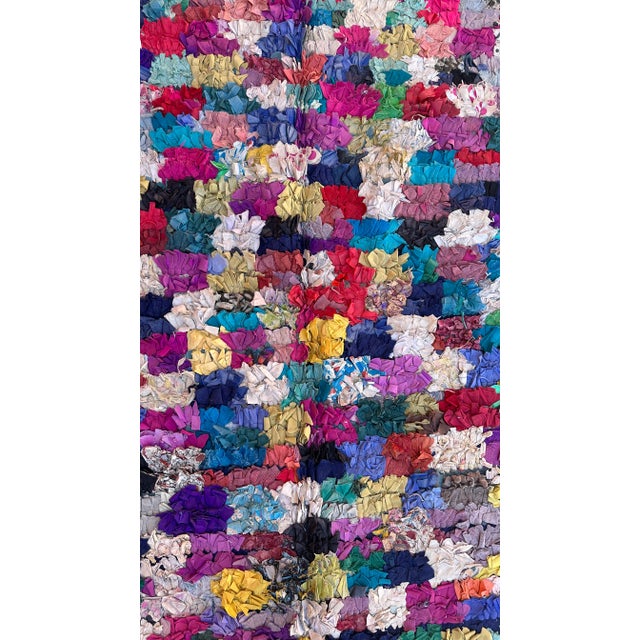 1980s Moroccan Vintage Colorful Rug - 4'8" X 8'4" Ft For Sale In Cleveland - Image 6 of 9