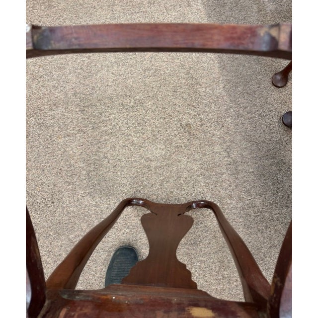 Late 20th Century Set of 6 Bench Made Cherry Queen Anne Style Dining Chairs by Douglas Campbell For Sale - Image 10 of 10
