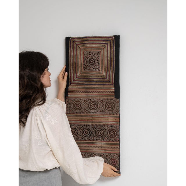 Early 20th Century China Tan Textile Wall Hanging For Sale - Image 15 of 15