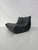 Ligne Roset French Black Leather Togo Lounge Chair by Michel Ducaroy for Ligne Roset, 1970s For Sale - Image 4 of 11