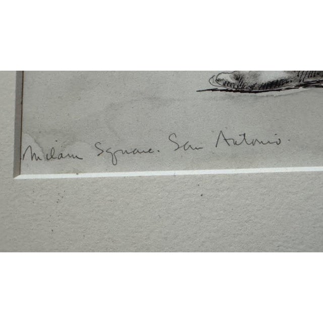 Realism George Biddle "Milam Square,” San Antonio 1940 For Sale - Image 3 of 9