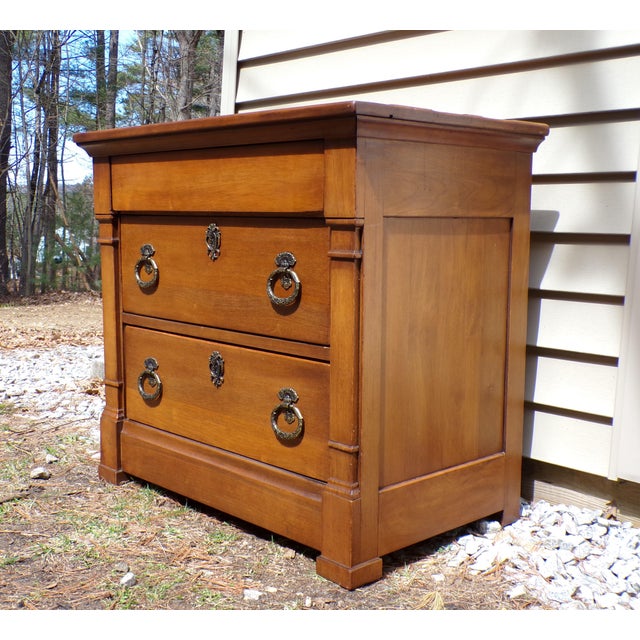 Vintage Neoclassical Style Henredon Chest of Drawers Dresser Server Night Stand For Sale In Boston - Image 6 of 13