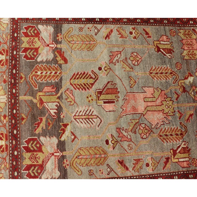 Antique Persian Malayer Runner With Tree Motif Design 3'8 X 13'1 For Sale - Image 12 of 14