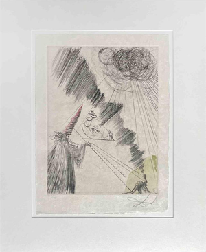 Salvador Dalí­, Femme Au Clown Edition 105/145, 1960s, Etching