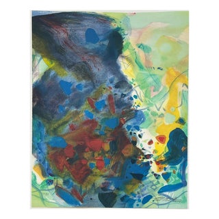 Chu Teh-Chun, Blue Season (Plate VII), 2006, Lithograph For Sale