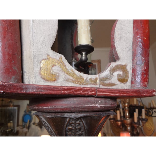 Italian 19th Century Italian Wood Lantern For Sale - Image 3 of 11
