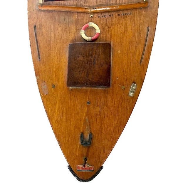 Vintage British Kiel Kraft Model Motorboat For Sale - Image 10 of 12