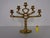 Large Italian bronze candlestick for 5 candles from the 1960s.