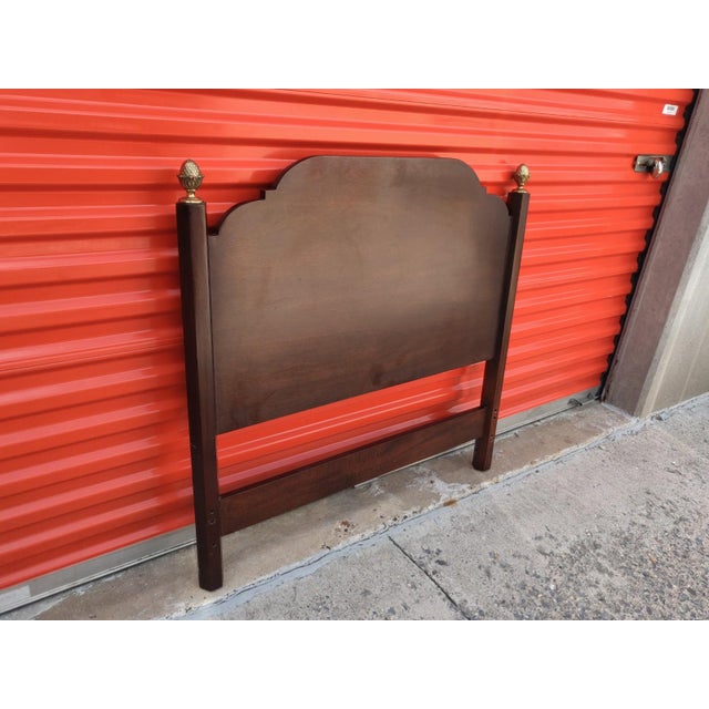 Mid 20th Century Mahogany Queen Anne Style Twin Size Headboard Chairish