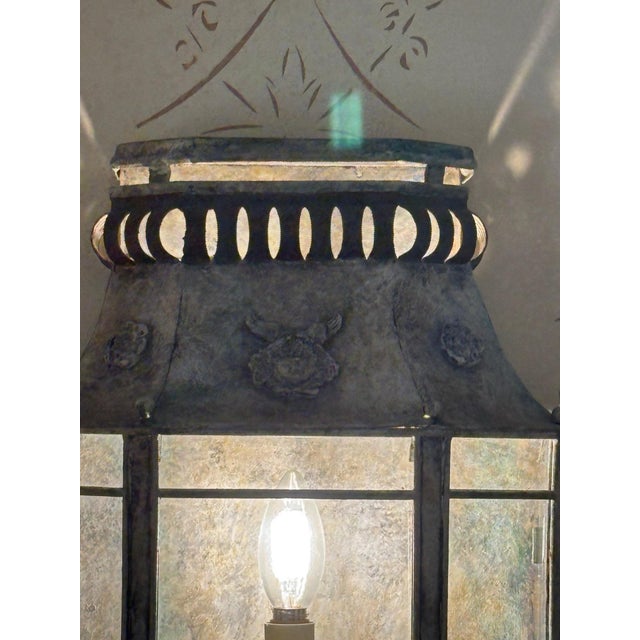Niermann Weeks Patinated Zinc Wall Lantern Sconces - A Pair For Sale - Image 9 of 10