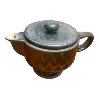 Gorgeous Mid-Century Pottery German Teapot For Sale
