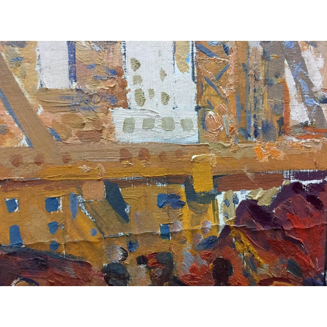 1970s 1970s Oil Painting Building Complex Kostenko Anatoly Alexandrovich For Sale - Image 5 of 10