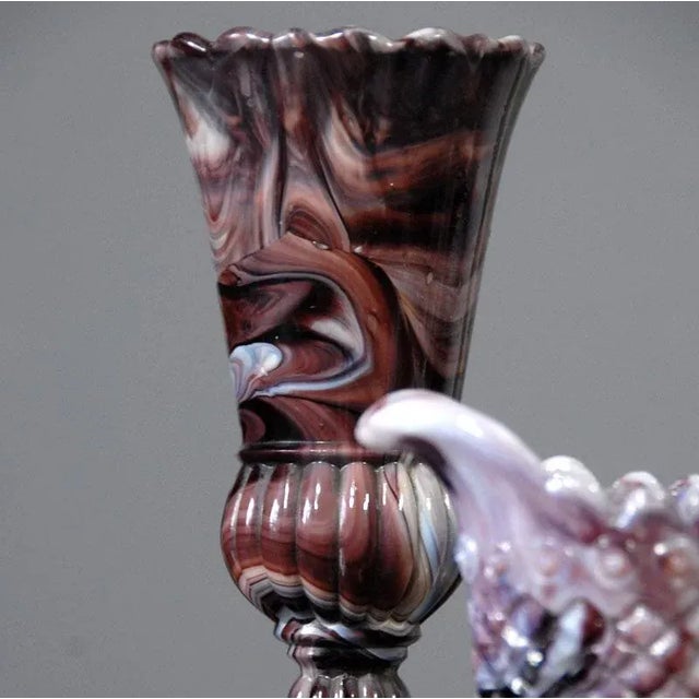 Antique Malachite Glass Set from Davidson, Set of 2 For Sale - Image 5 of 9