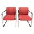 Modernist Fabric & Chrome Tubular Chairs by Peter Protzman for Herman Miller - Set of 2 For Sale