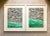 Late 20th Century Vintage Abstract Expressionist Green Landscape Paintings, Pair For Sale - Image 5 of 13