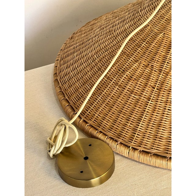 Early 21st Century Modern Rattan Pendant For Sale - Image 5 of 6