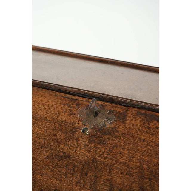 Antique English Oak Secretary Desk For Sale - Image 10 of 14