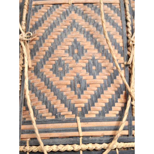 1960s Wicker Woven Basket A For Sale - Image 5 of 10