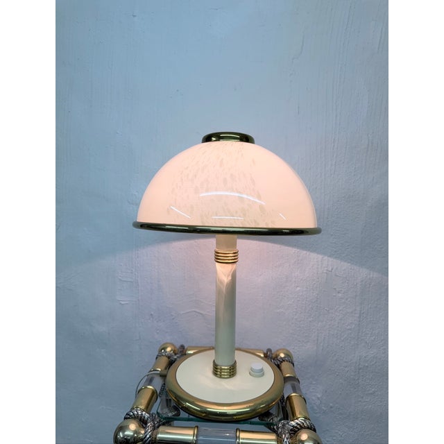 Italian Murano Glass Mushroom Table Lamp from F. Fabbian, 1970s For Sale - Image 6 of 15