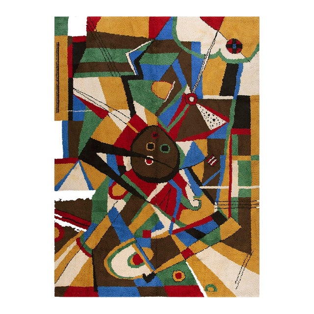 Surprising Multicolor Background Color With Kandinsky Design Influences Vintage Modern European For Sale