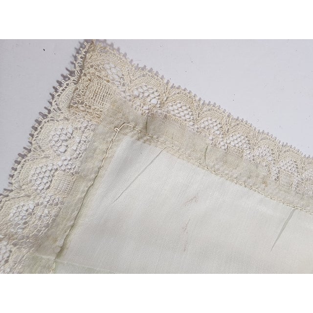 Set of 3 French Antique Handkerchiefs From Ww1 For Sale - Image 12 of 16