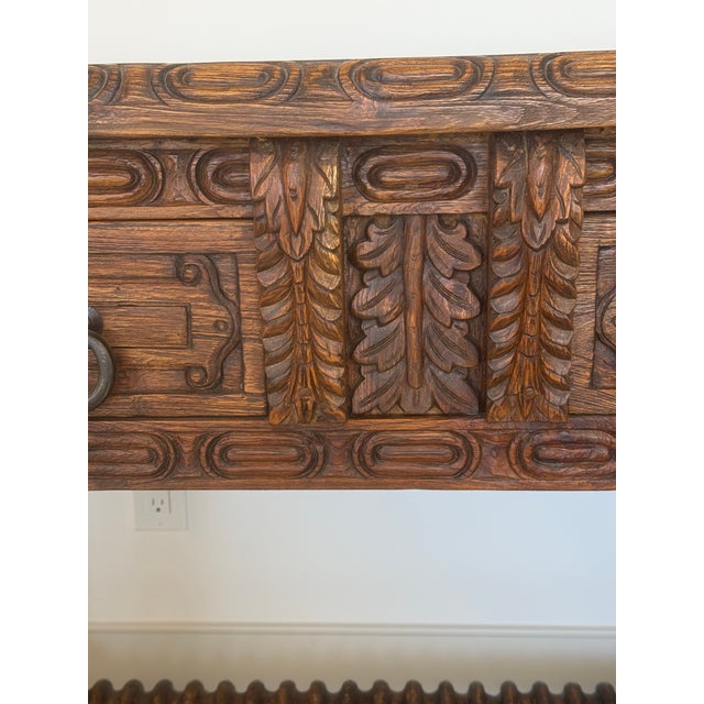 Contemporary Jason Scott Hand Carved Console Table For Sale - Image 3 of 6