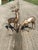 1960s Pair of Large Brass Brass Deer Floor Statues For Sale - Image 5 of 9