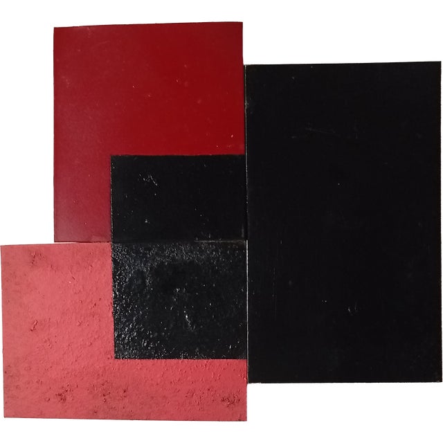 Metal Contemporary Abstract Tempera and Aerosol on Metal "N 13" by Andre Debono For Sale - Image 7 of 10