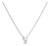 10K White Gold Diamond Accent "Y" Initial Script Style Pendant Necklace For Sale