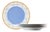 Misette Grid Porcelain Dinner Plates, Set of 4 For Sale