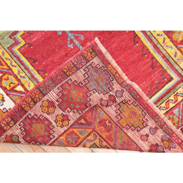 1940s Colorful Turkish Prayer Niche Rug - 3'3" x 5'8" For Sale - Image 11 of 18