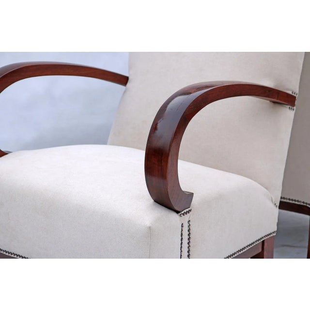 Set of Art Deco Armchairs attributed to Lajos Kozma, 1922 For Sale - Image 4 of 6