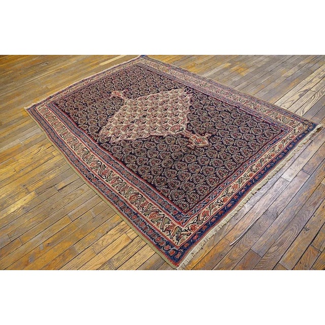 19th Century 19th Century W. Persian Senneh Kilim ( 4'3" x 5'10" - 103 x 178 ) For Sale - Image 5 of 12