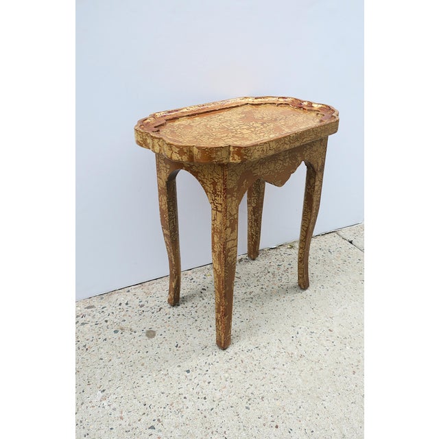 Italian Gold Giltwood Side Table For Sale In New York - Image 6 of 17