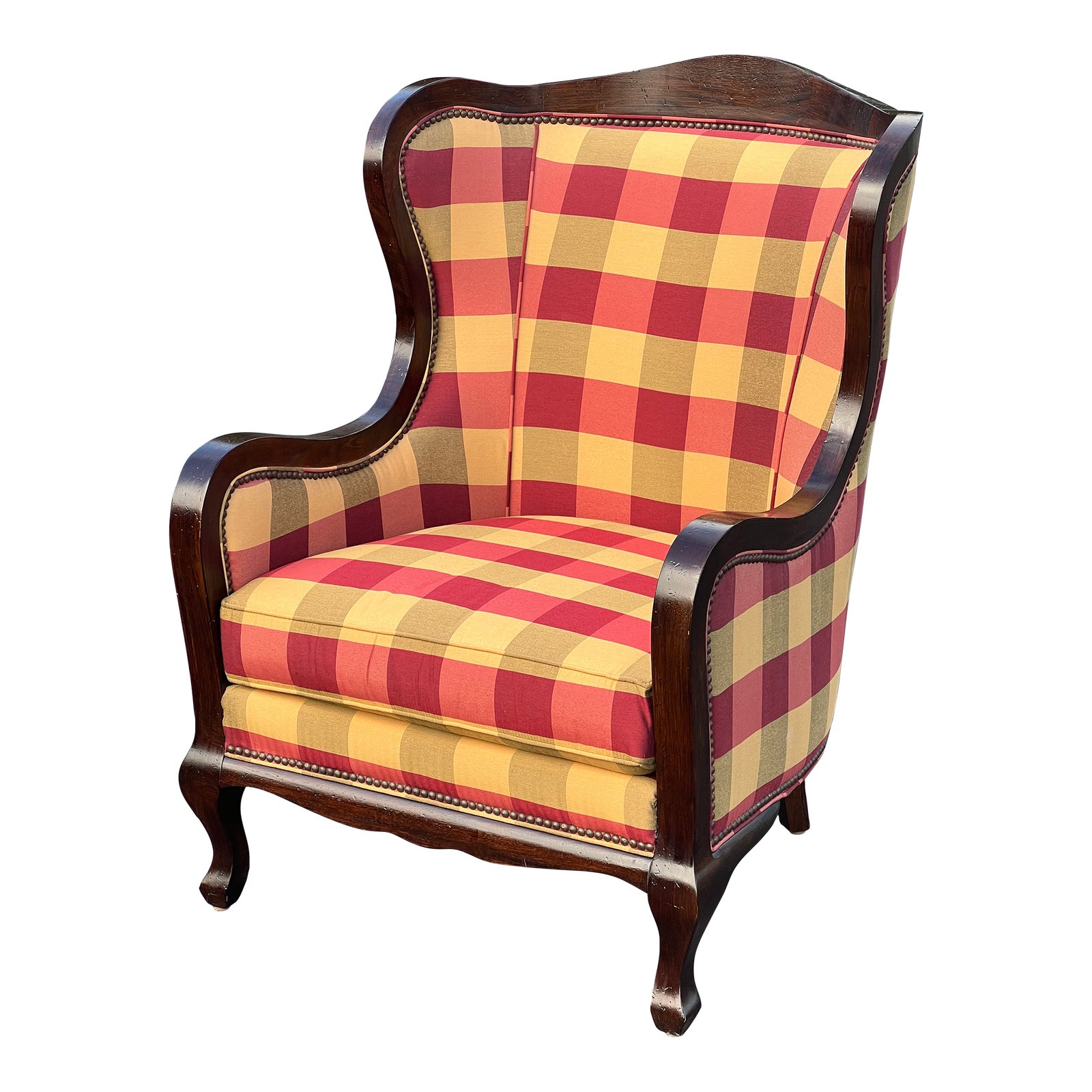 Vintage Custom Upholstered Wingback Chair by Lee Industries Nc Chairish