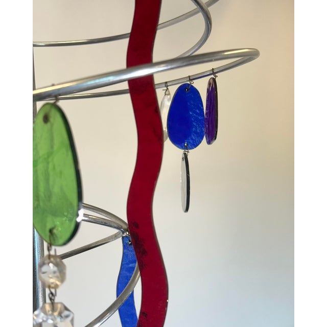 Green Glass Chandeliers by Toni Cordero for Artemide, 1980s, Set of 2 For Sale - Image 8 of 18